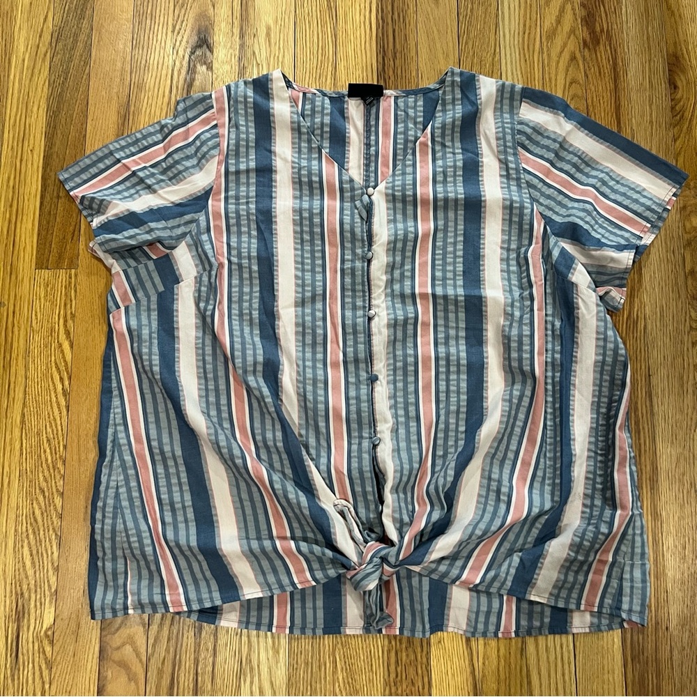 Lane Bryant Tie-hem Blouse